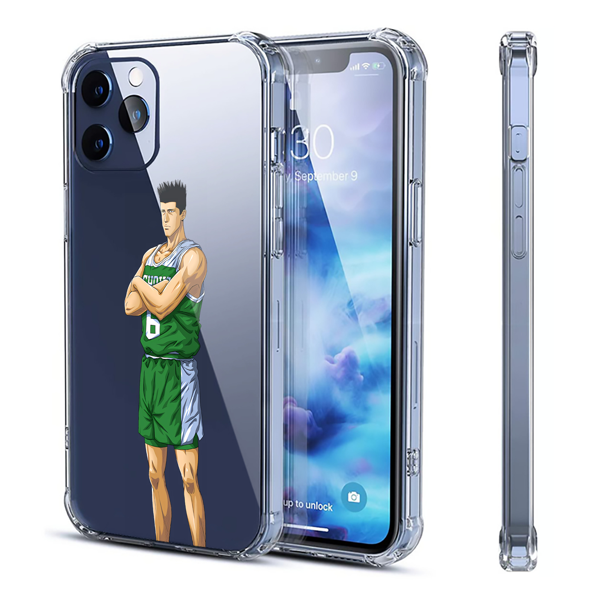 （画像用） SLAM DUNK／スラムダンク 【iPhone 12シリーズ対応】透明スマホケース（クリアソフトケース）